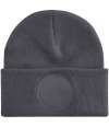 B446 Circular patch printers beanie Graphite colour image